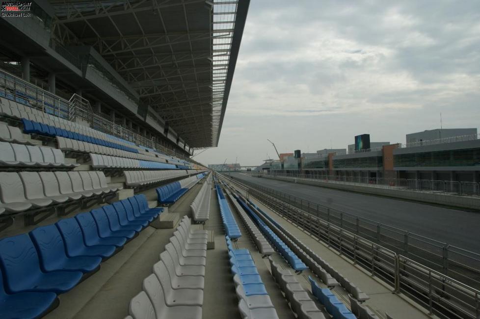 Bauarbeiten in Yeongam/Südkorea, aufgenommen am 11. Oktober 2010