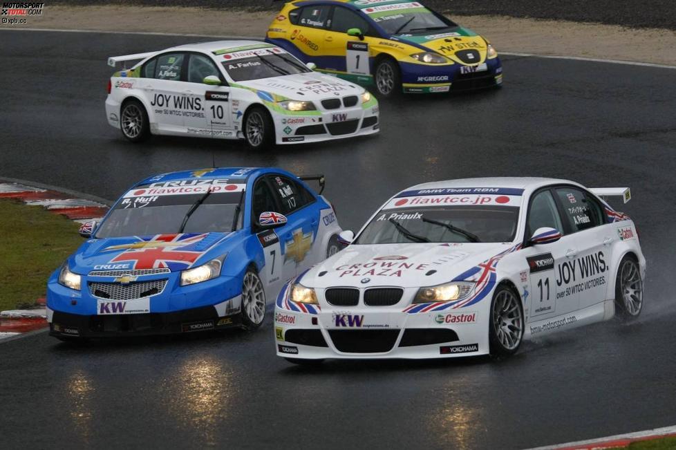 Andy Priaulx (BMW Team RBM) und Robert Huff (Chevrolet) 