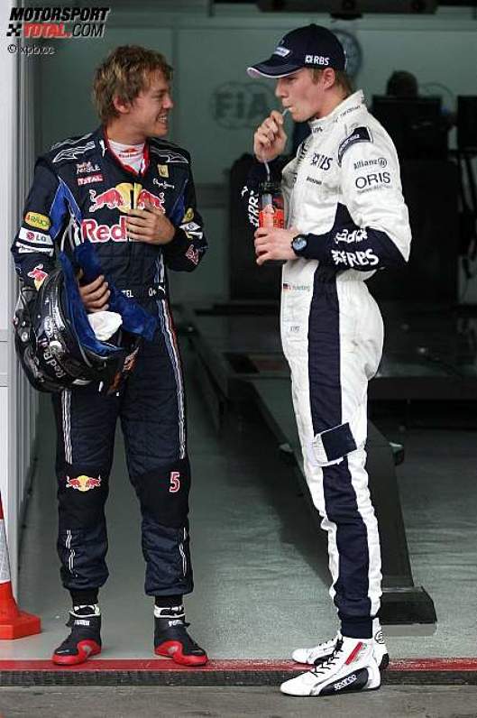 Sebastian Vettel (Red Bull) und Nico Hülkenberg (Williams) 