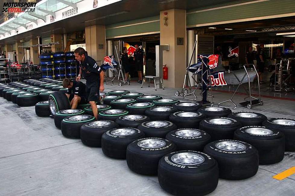 Bridgestone-Reifen bei Red Bull