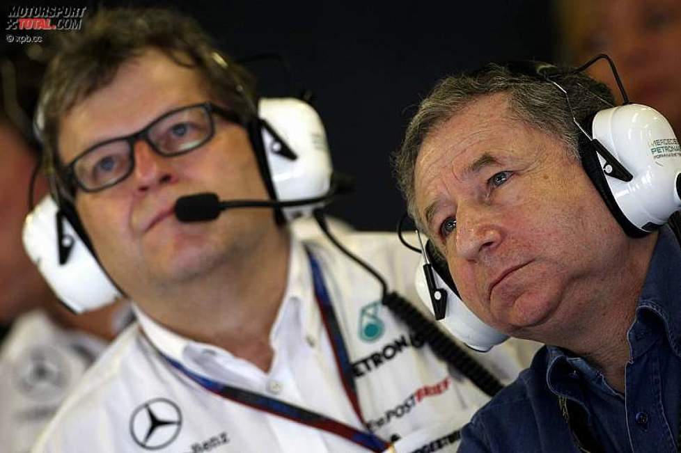 Norbert Haug (Mercedes-Motorsportchef)  und FIA-Präsident Jean Todt