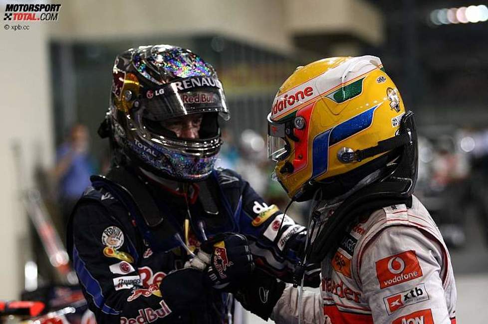  Sebastian Vettel (Red Bull) und Lewis Hamilton (McLaren)