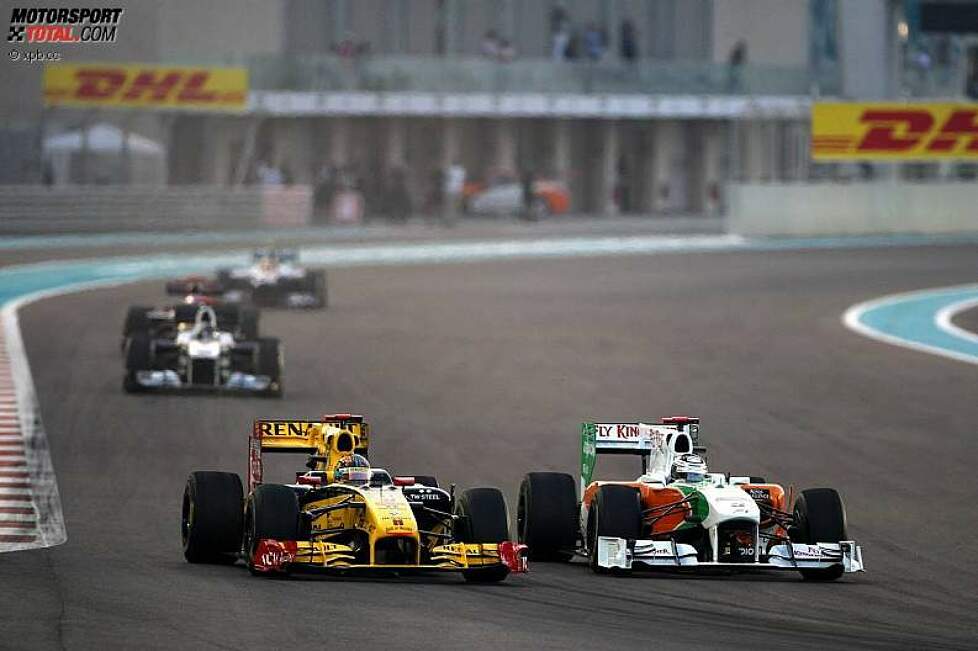 Adrian Sutil (Force India) und Robert Kubica (Renault) 