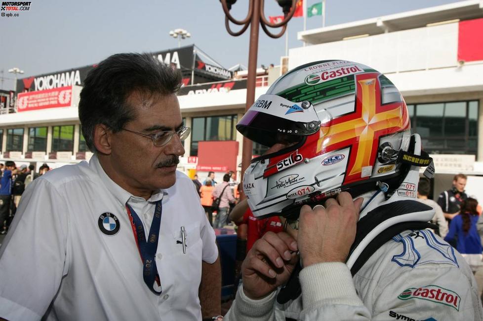 Andy Priaulx (BMW Team RBM) und Mario Theissen (BMW Motorsport Direktor) 