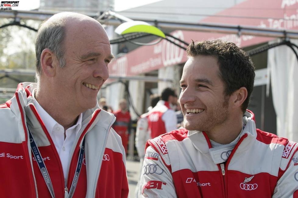 Timo Scheider (Abt-Audi) und Wolfgang Ullrich (Audi Sportchef) 