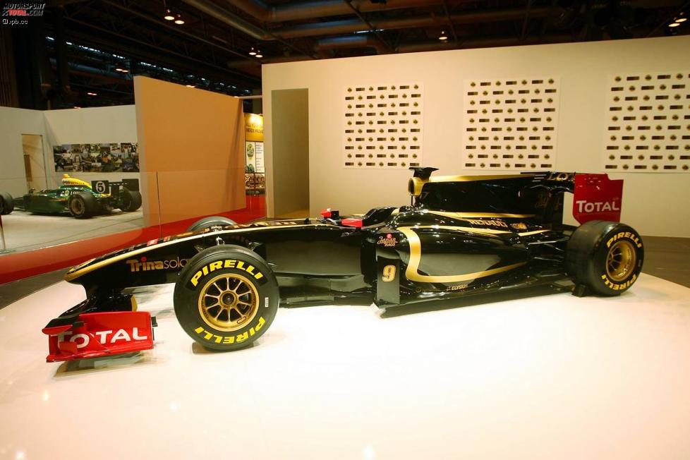 Im schwarz-goldenen -Stil: die 2011er-Lackierung, präsentiert am 2010er-Renault