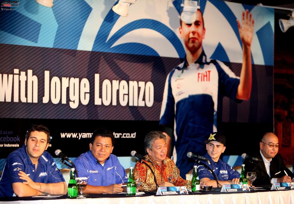 Weltmeister Jorge Lorenzo (Yamaha) beim Indonesien-Besuch