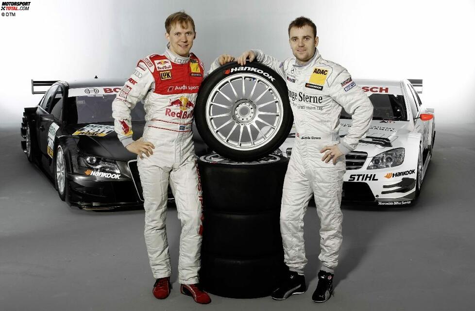  Mattias Ekström (Abt-Audi) und  Jamie Green (Mercedes) 