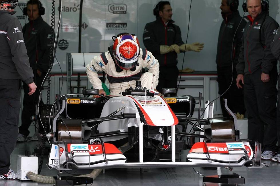 Kamui Kobayashi (Sauber) steigt in den neuen Sauber C30