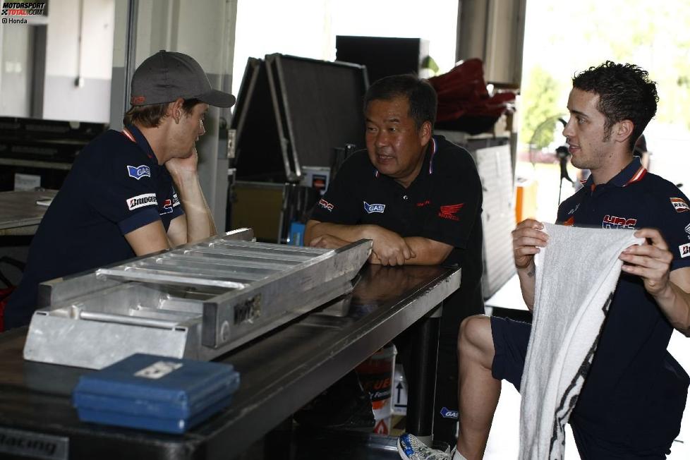 Casey Stoner und Andrea Dovizioso (Honda) 