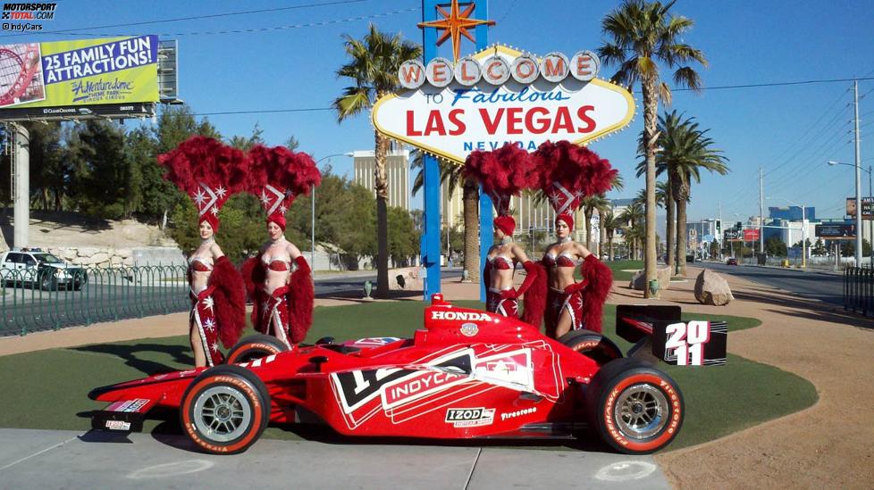 IndyCars in Las Vegas