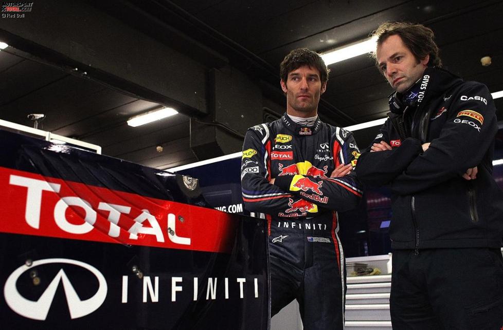 Mark Webber (Red Bull) und Ciaran Pilbeam