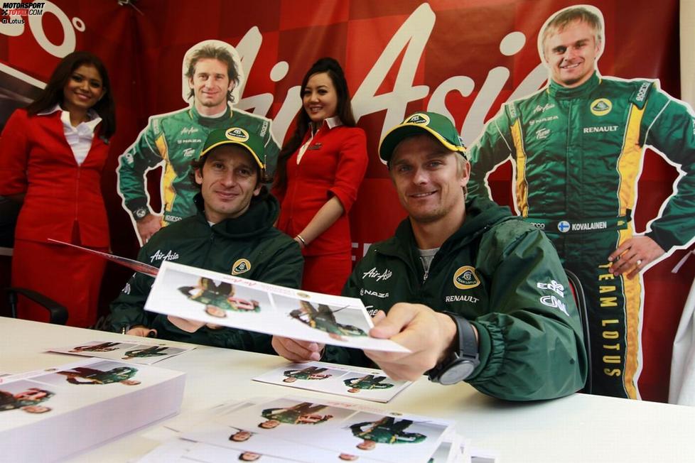 Jarno Trulli und Heikki Kovalainen (Lotus) 
