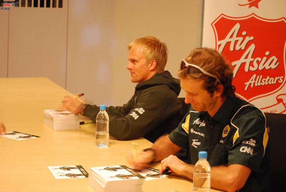 Heikki Kovalainen und Jarno Trulli (Lotus)
