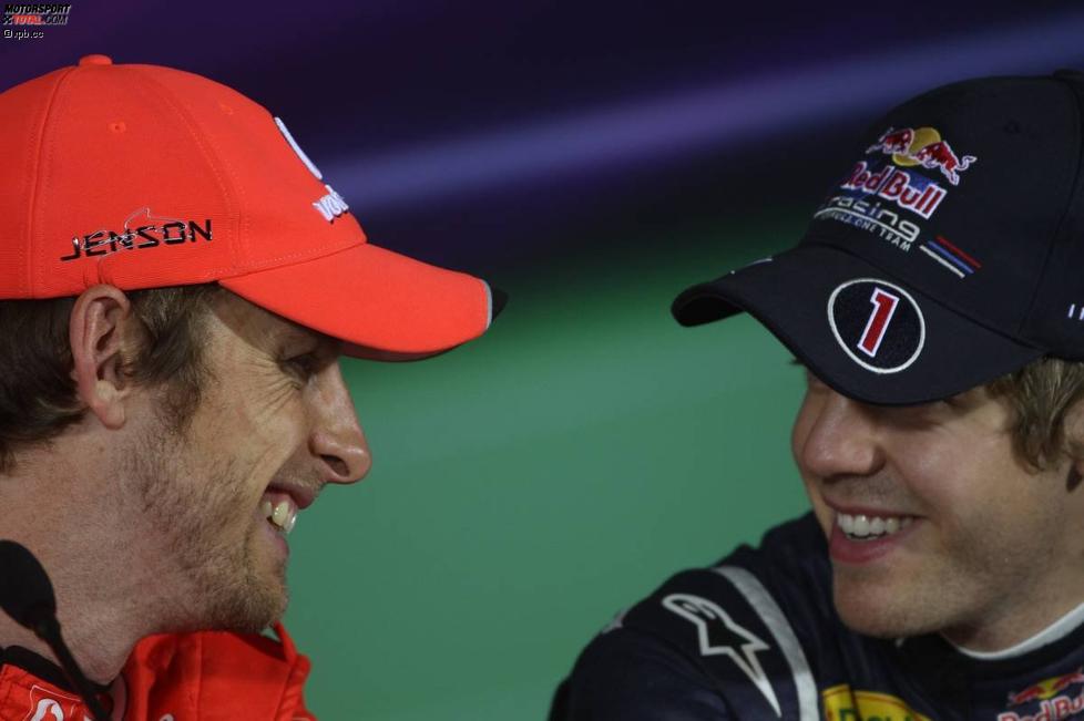 Jenson Button (McLaren) und Sebastian Vettel (Red Bull) 