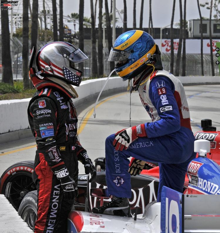Marco Andretti (Andretti) und Sebastien Bourdais haben Diskussionsbedarf