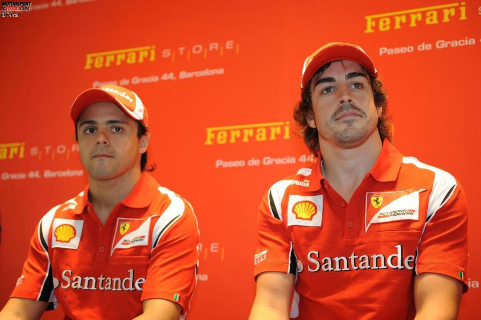 Felipe Massa und Fernando Alonso (Ferrari)