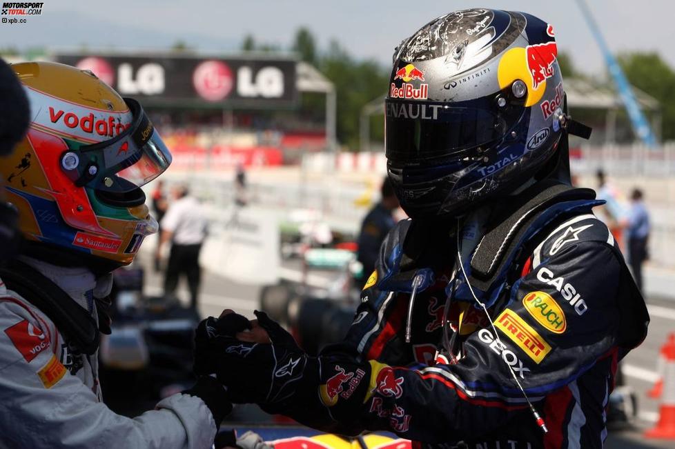 Lewis Hamilton (McLaren) und Sebastian Vettel (Red Bull) 
