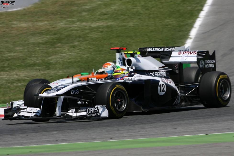 Pastor Maldonado (Williams) und Adrian Sutil (Force India) 