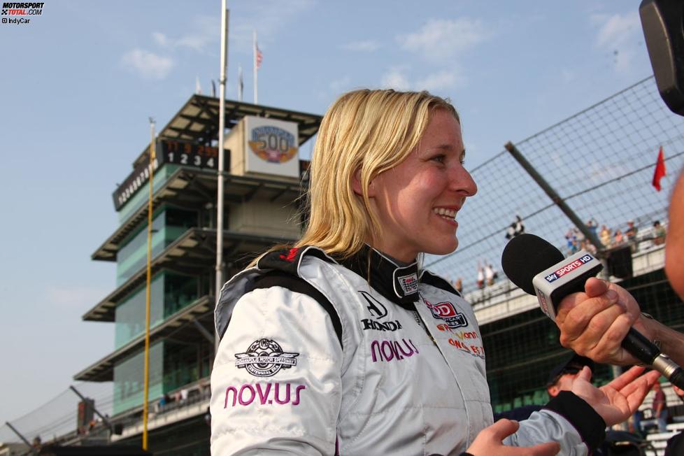Pippa Mann steht im Indy 500