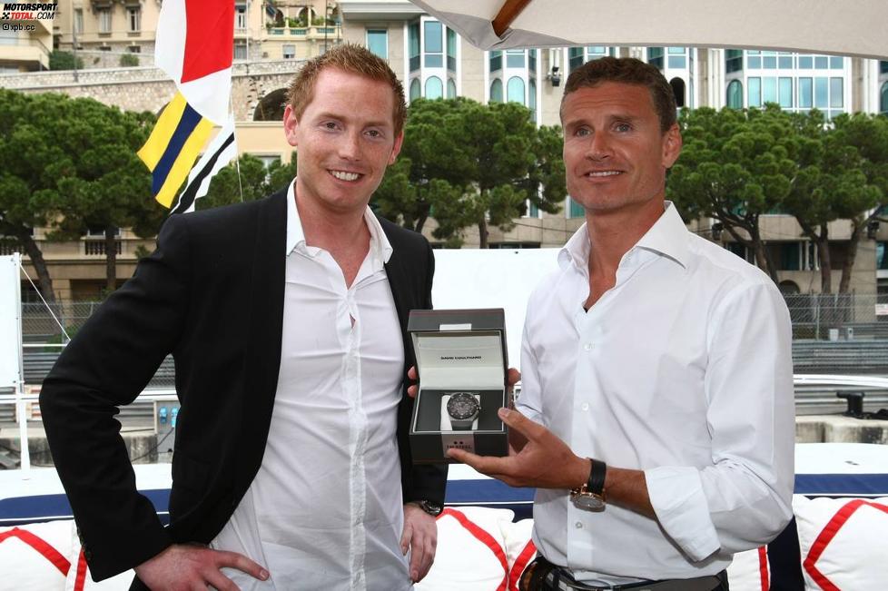 David Coulthard mit Jordy Cobelens von TW Steel