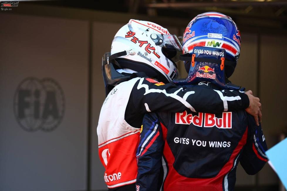 Jenson Button (McLaren) und Mark Webber (Red Bull) 