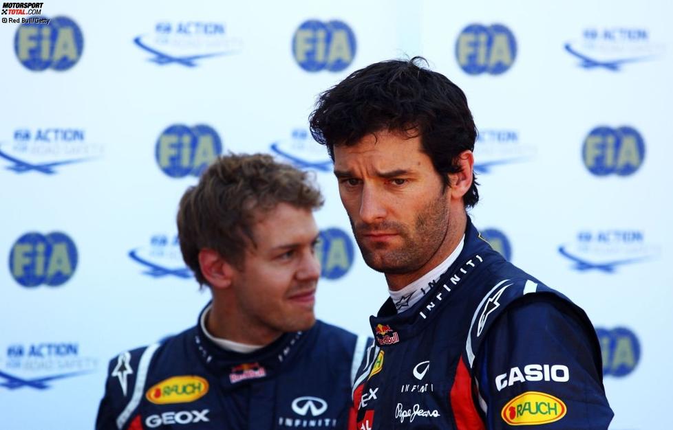 Sebastian Vettel und Mark Webber (Red Bull) 