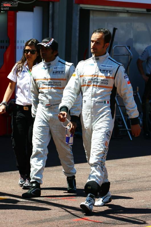 Narain Karthikeyan (HRT) und Vitantonio Liuzzi (HRT) 