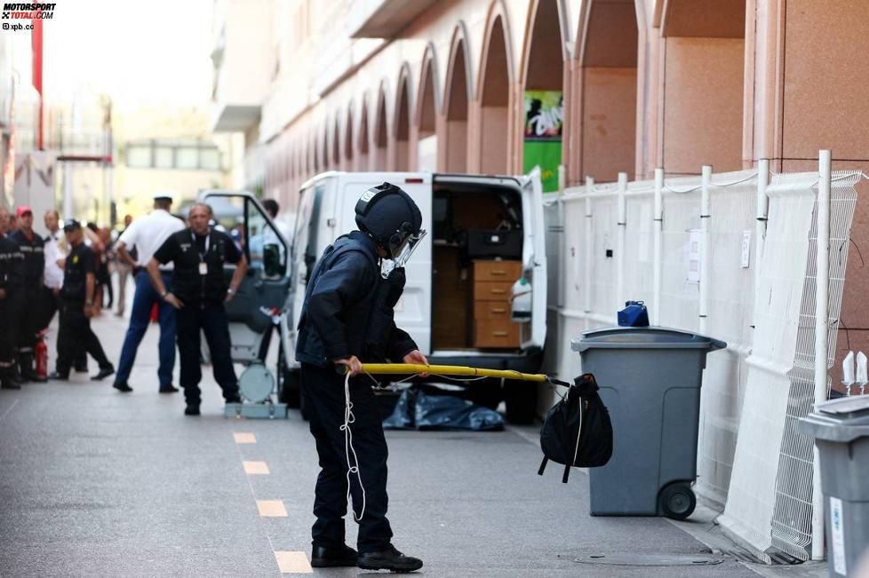 Das Paddock in Monte Carlo wird wegen eines Bombenalarms geräumt