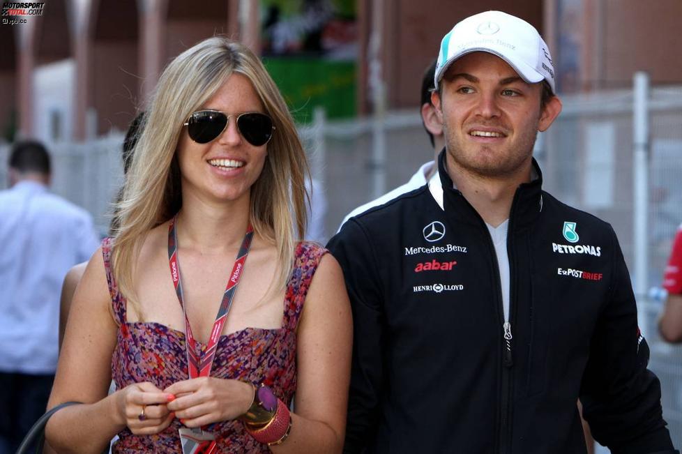 Nico Rosberg (Mercedes) und Vivian Sibold