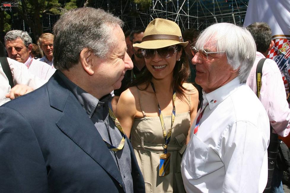 FIA-Präsident Jean Todt und Bernie Ecclestone (Formel-1-Chef) 