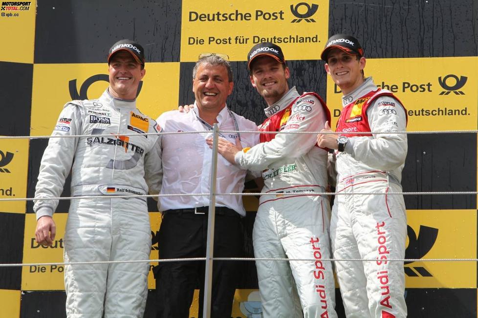 Ralf Schumacher (HWA-Mercedes) Martin Tomczyk (Phoenix-Audi) Oliver Jarvis (Abt-Audi) 
