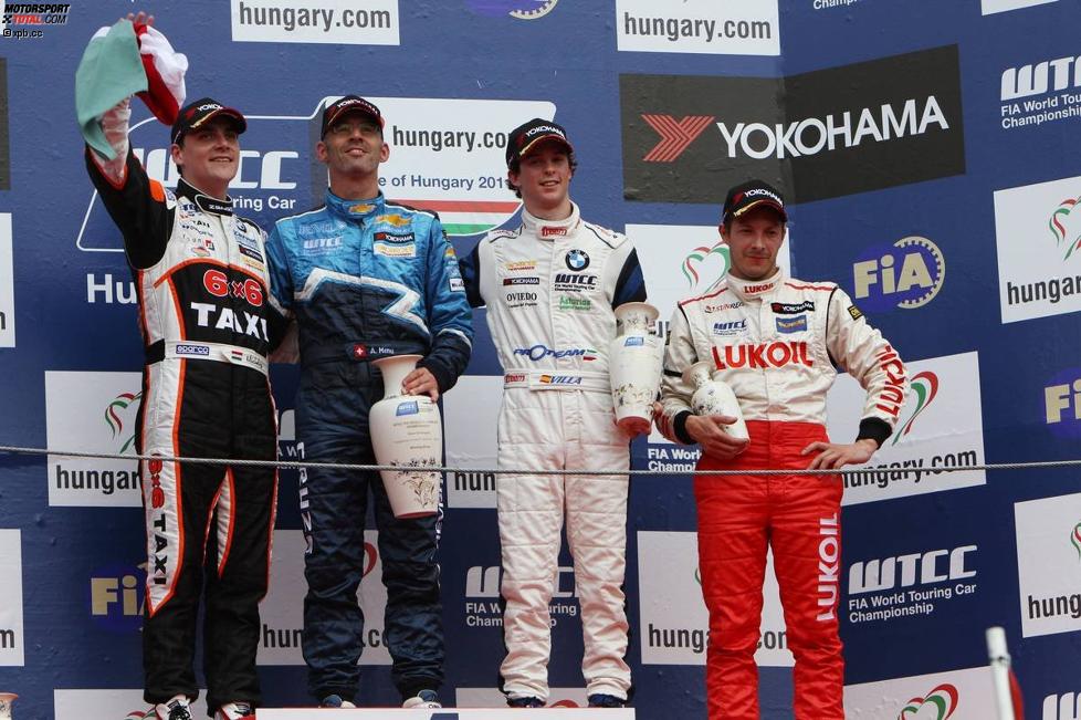 Alain Menu (Chevrolet), Norbert Michelisz (Zengö), Javier Villa (Proteam) und Aleksei Dudukalo (Lukoil-Sunred)
