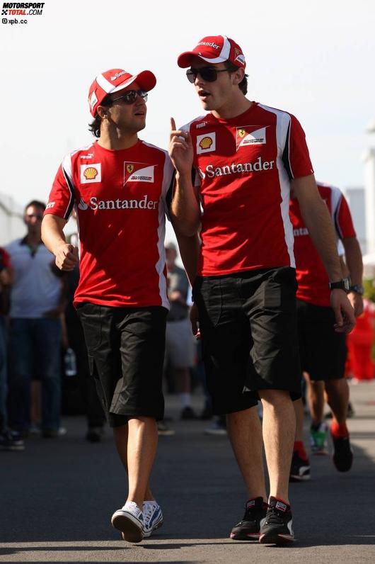 Felipe Massa (Ferrari) und Jules Bianchi (Ferrari) 