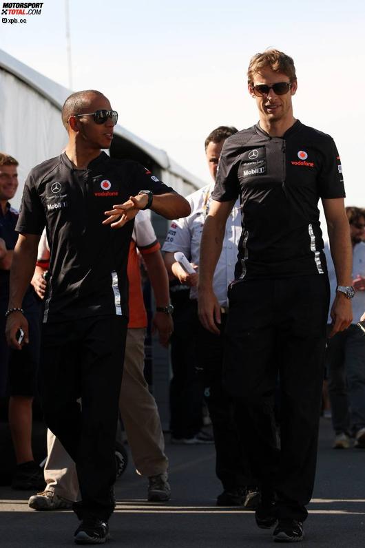Lewis Hamilton und Jenson Button (McLaren) 