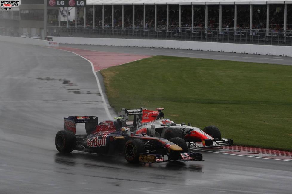 Jaime Alguersuari (Toro Rosso) Narain Karthikeyan (HRT) 