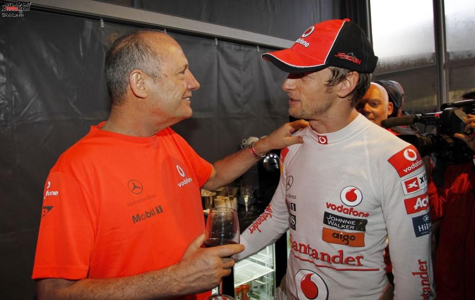 Ron Dennis und Jenson Button (McLaren) 