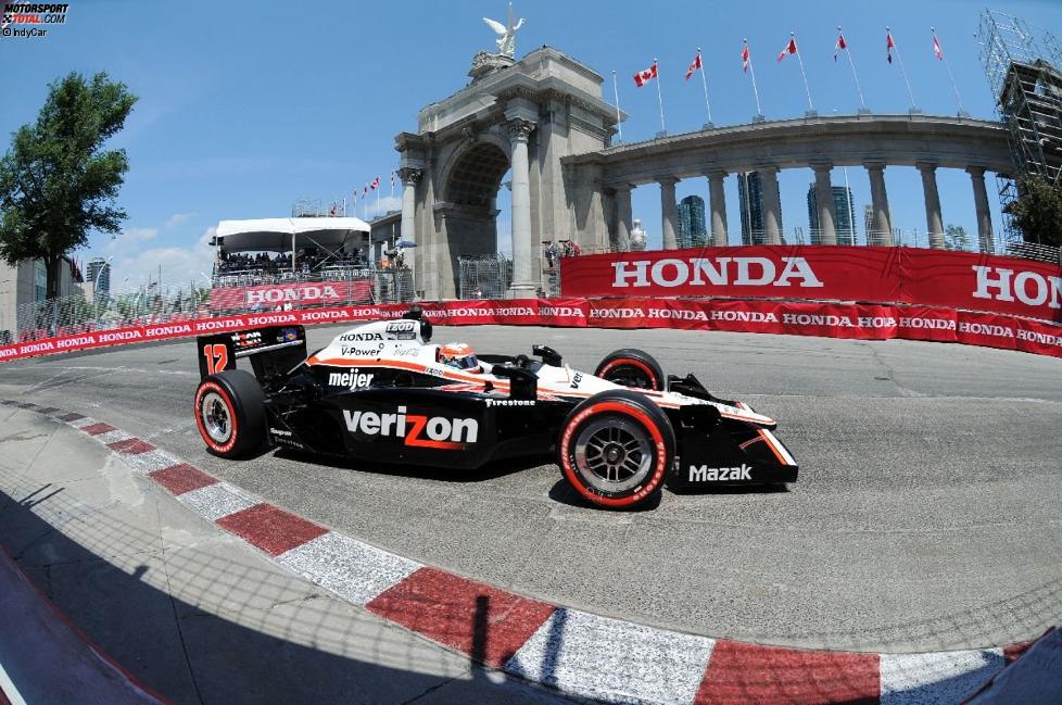 Will Power (Penske) startet am Sonntag von der Pole-Positoin ins Honda Indy Toronto