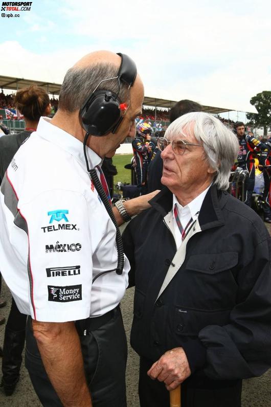 Peter Sauber (Teamchef) Bernie Ecclestone (Formel-1-Chef) 