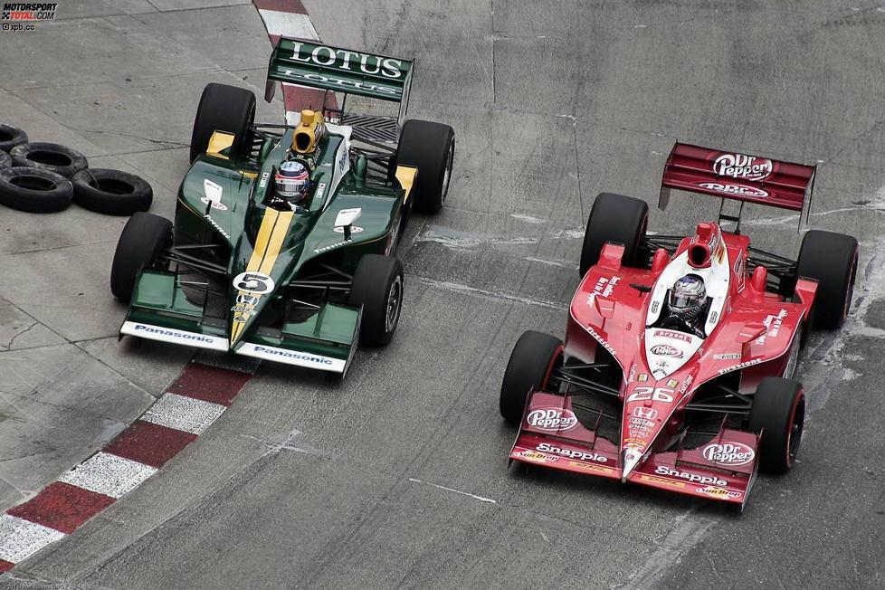 Takuma Sato (KV/Lotus) und Marco Andretti (Andretti)
