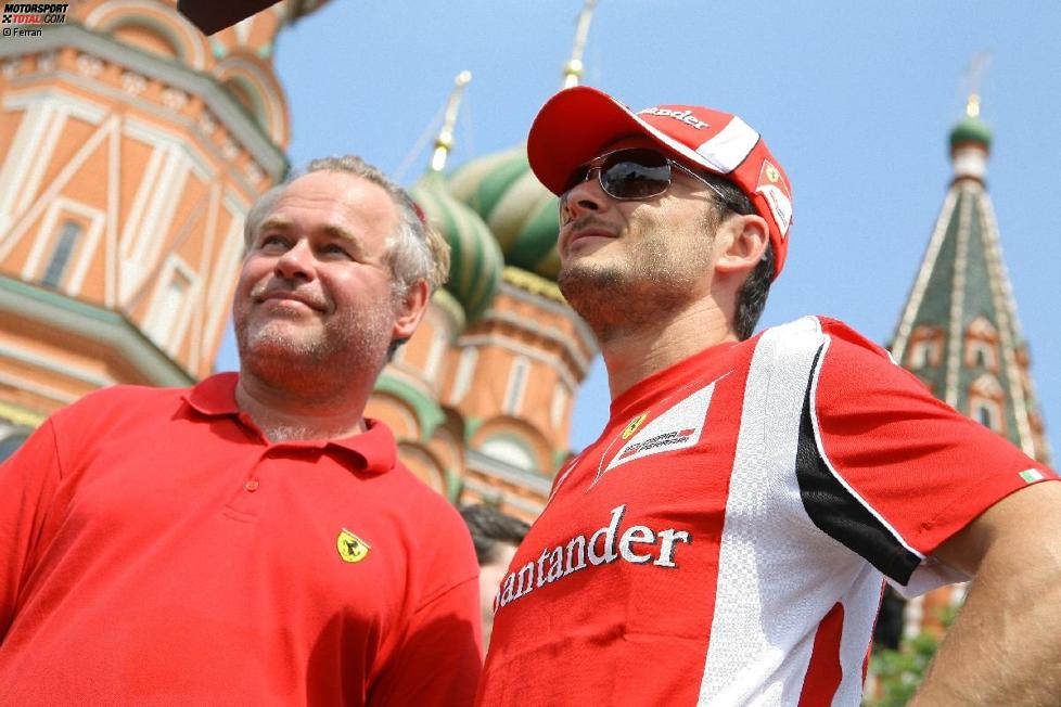 Giancarlo Fisichella (Ferrari) mit Eugene Kaspersky