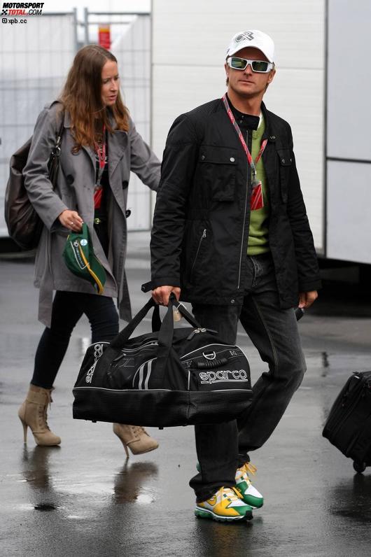 Heikki Kovalainen (Lotus) mit Freundin Catherine Hyde