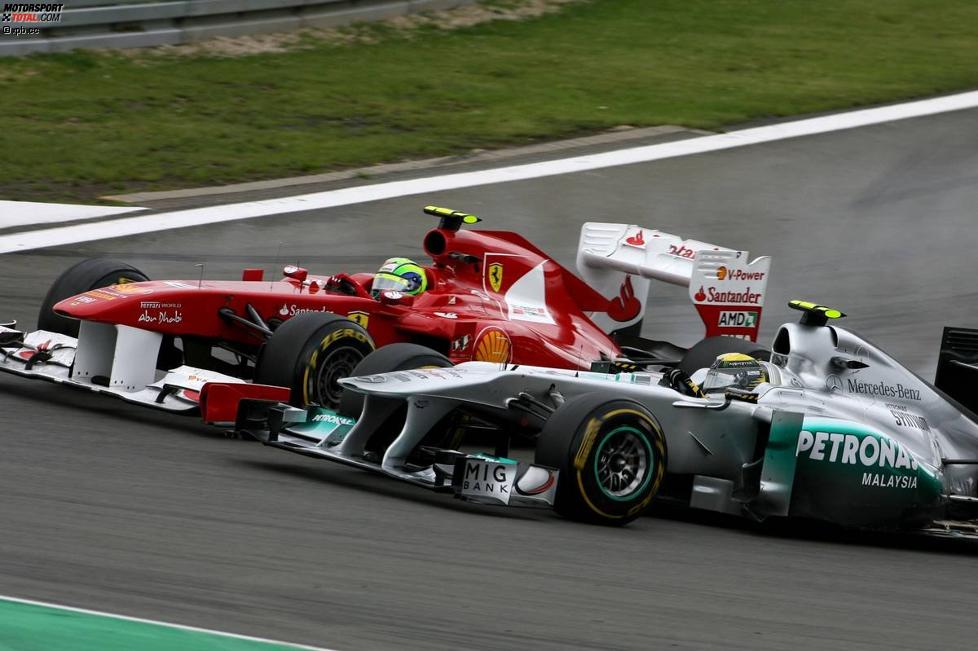Felipe Massa (Ferrari) und Nico Rosberg (Mercedes) 