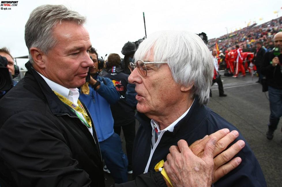 Craig Pollock und Bernie Ecclestone (Formel-1-Chef) 