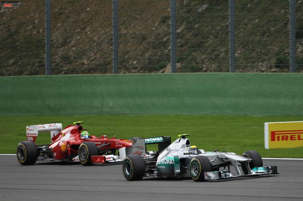 Nico Rosberg (Mercedes) und Felipe Massa (Ferrari) 