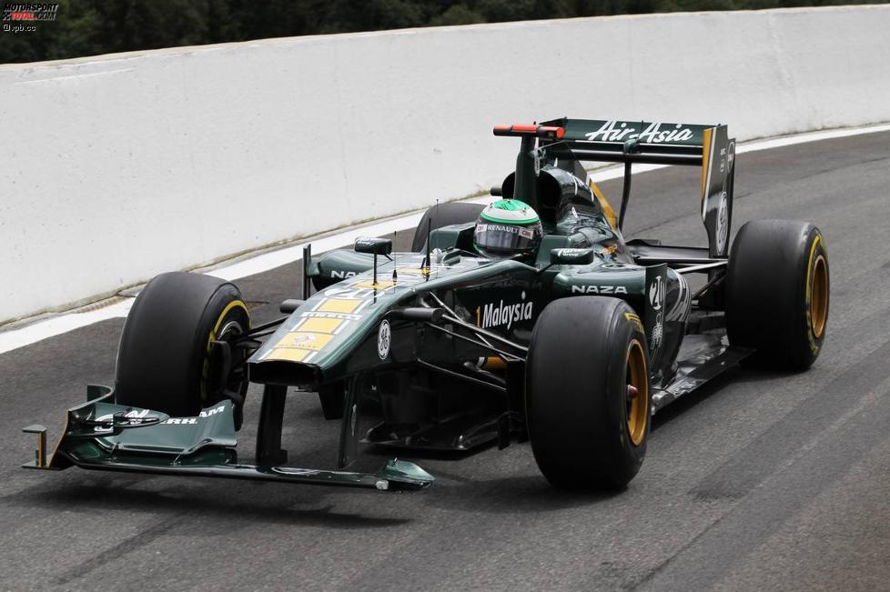 Jarno Trulli (Lotus) mit defektem Frontflügel
