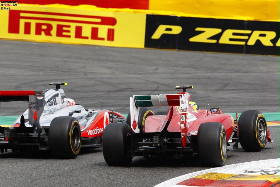 Felipe Massa (Ferrari) und Jenson Button (McLaren) 