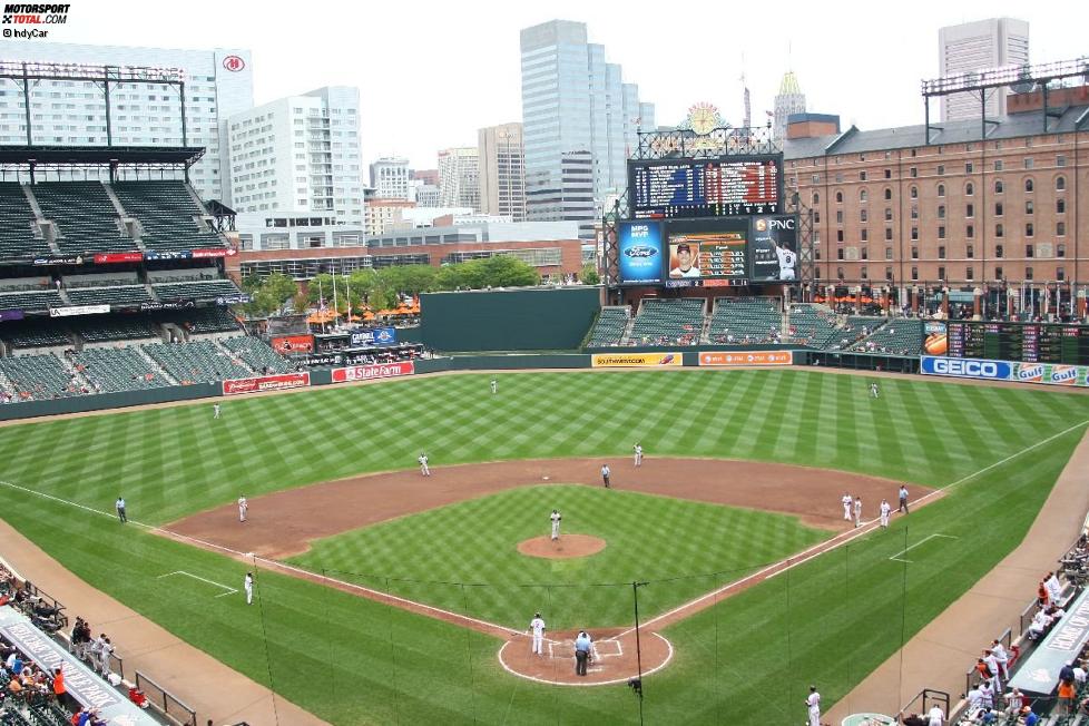 Der Kurs führt um das Baseball-Stadion der Baltimore Orioles