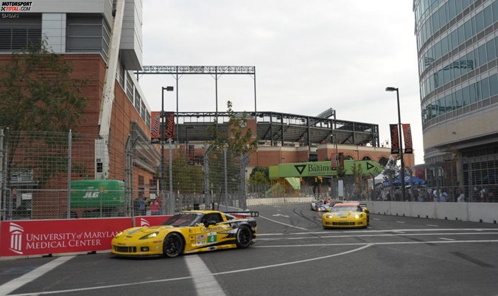 Das Corvette-Duo auf dem neuen Stadtkurs in Baltimore