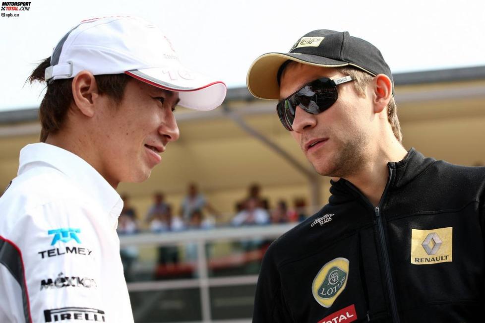 Kamui Kobayashi (Sauber) und Witali Petrow (Renault) 